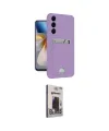 ieg™ Galaxy S24 Plus Kılıf Vadi Çizgi Prime - Siyah Bilvis Hayalet Cam Ekran Koruyucu