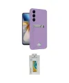 ieg™ Galaxy S24 Plus Kılıf Vadi Çizgi Prime - Siyah Polymer Nano Ekran Koruyucu