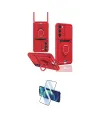 ieg™ Galaxy S24 Plus Kılıf Vadi Form Prime - Siyah 3D Antistatik Cam Ekran Koruyucu
