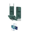 ieg™ Galaxy S24 Plus Kılıf Vadi Form Prime - Siyah 3D Antistatik Cam Ekran Koruyucu