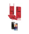 ieg™ Galaxy S24 Plus Kılıf Vadi Form Prime - Siyah 3D Antistatik Mat Seramik Nano Ekran Koruyucu