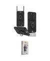 ieg™ Galaxy S24 Plus Kılıf Vadi Form Prime - Siyah Bilvis 3D Cam Ekran Koruyucu