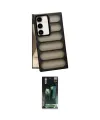 ieg™ Galaxy S24 Plus Kılıf Yadigar Doku Özel Seri - Şeffaf 360 Full Body Arka Koruyucu