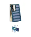 ieg™ Galaxy S24 Plus Kılıf Yadigar Doku Özel Seri - Siyah 3D Antistatik Cam Ekran Koruyucu