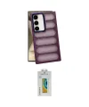 ieg™ Galaxy S24 Plus Kılıf Yadigar Doku Özel Seri - Siyah Polymer Nano Ekran Koruyucu