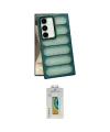 ieg™ Galaxy S24 Plus Kılıf Yadigar Doku Özel Seri - Siyah Polymer Nano Ekran Koruyucu
