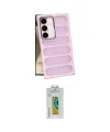 ieg™ Galaxy S24 Plus Kılıf Yadigar Doku Özel Seri - Siyah Polymer Nano Ekran Koruyucu