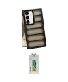 ieg™ Galaxy S24 Plus Kılıf Yadigar Doku Özel Seri - Siyah Polymer Nano Ekran Koruyucu