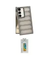 ieg™ Galaxy S24 Plus Kılıf Yadigar Doku Özel Seri - Siyah Polymer Nano Ekran Koruyucu