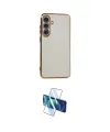 ieg™ Galaxy S24 Plus Kılıf Yankı Serisi - Siyah 3D Antistatik Cam Ekran Koruyucu
