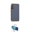 ieg™ Galaxy S24 Plus Kılıf Yankı Serisi - Siyah 3D Antistatik Cam Ekran Koruyucu