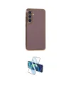 ieg™ Galaxy S24 Plus Kılıf Yankı Serisi - Siyah 3D Antistatik Cam Ekran Koruyucu