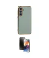 ieg™ Galaxy S24 Plus Kılıf Yankı Serisi - Siyah 3D Antistatik Mat Seramik Nano Ekran Koruyucu