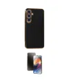 ieg™ Galaxy S24 Plus Kılıf Yankı Serisi - Siyah 3D Antistatik Mat Seramik Nano Ekran Koruyucu