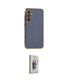 ieg™ Galaxy S24 Plus Kılıf Yankı Serisi - Siyah Bilvis 3D Cam Ekran Koruyucu