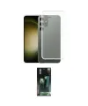 ieg™ Galaxy S24 Plus Kılıf Zirve Doku - Siyah 360 Mat Full Body Arka Koruyucu