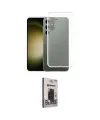 ieg™ Galaxy S24 Plus Kılıf Zirve Doku - Siyah Bilvis Hayalet Cam Ekran Koruyucu