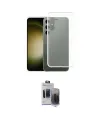 ieg™ Galaxy S24 Plus Kılıf Zirve Doku - Siyah Vanessa Magic Hayalet Cam