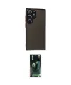 ieg™ Galaxy S24 Ultra Kılıf Ahenk Çizgi Serisi - Siyah 360 Mat Full Body Arka Koruyucu