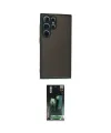 ieg™ Galaxy S24 Ultra Kılıf Ahenk Çizgi Serisi - Siyah 360 Mat Full Body Arka Koruyucu