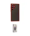 ieg™ Galaxy S24 Ultra Kılıf Ahenk Çizgi Serisi - Siyah Bilvis 3D Cam Ekran Koruyucu