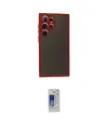 ieg™ Galaxy S24 Ultra Kılıf Ahenk Çizgi Serisi - Siyah Durable Full Glue Curved Cam