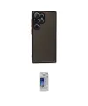 ieg™ Galaxy S24 Ultra Kılıf Ahenk Çizgi Serisi - Siyah Durable Full Glue Curved Cam