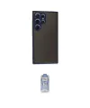 ieg™ Galaxy S24 Ultra Kılıf Ahenk Çizgi Serisi - Siyah Joko Magic 5D Cam