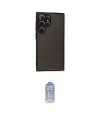 ieg™ Galaxy S24 Ultra Kılıf Ahenk Çizgi Serisi - Siyah Joko Magic 5D Cam