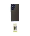 ieg™ Galaxy S24 Ultra Kılıf Ahenk Çizgi Serisi - Siyah Joko Magic 5D Hayalet Cam