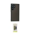 ieg™ Galaxy S24 Ultra Kılıf Ahenk Çizgi Serisi - Siyah Joko Magic 5D Hayalet Cam
