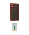 ieg™ Galaxy S24 Ultra Kılıf Ahenk Çizgi Serisi - Siyah Polymer Nano Ekran Koruyucu