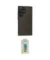 ieg™ Galaxy S24 Ultra Kılıf Ahenk Çizgi Serisi - Siyah Polymer Nano Ekran Koruyucu
