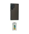 ieg™ Galaxy S24 Ultra Kılıf Ahenk Çizgi Serisi - Siyah Polymer Nano Ekran Koruyucu