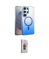 ieg™ Galaxy S24 Ultra Kılıf Ahenk Doku Özel Seri - Siyah Bilvis 3D Cam Ekran Koruyucu