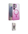 ieg™ Galaxy S24 Ultra Kılıf Ahenk Doku Özel Seri - Siyah Bilvis 3D Cam Ekran Koruyucu