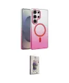 ieg™ Galaxy S24 Ultra Kılıf Ahenk Doku Özel Seri - Siyah Bilvis 3D Cam Ekran Koruyucu