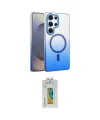 ieg™ Galaxy S24 Ultra Kılıf Ahenk Doku Özel Seri - Siyah Polymer Nano Ekran Koruyucu