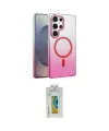 ieg™ Galaxy S24 Ultra Kılıf Ahenk Doku Özel Seri - Siyah Polymer Nano Ekran Koruyucu