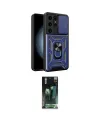 ieg™ Galaxy S24 Ultra Kılıf Ahenk Klasik - Siyah 360 Mat Full Body Arka Koruyucu
