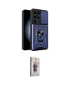 ieg™ Galaxy S24 Ultra Kılıf Ahenk Klasik - Siyah Bilvis 3D Cam Ekran Koruyucu