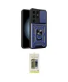 ieg™ Galaxy S24 Ultra Kılıf Ahenk Klasik - Siyah Joko Magic 5D Hayalet Cam