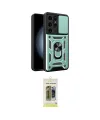 ieg™ Galaxy S24 Ultra Kılıf Ahenk Klasik - Siyah Joko Magic 5D Hayalet Cam