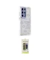 ieg™ Galaxy S24 Ultra Kılıf Ahenk Modern Serisi - Siyah Joko Magic 5D Hayalet Cam