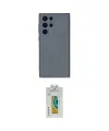 ieg™ Galaxy S24 Ultra Kılıf Ahenk Serisi - Siyah Polymer Nano Ekran Koruyucu