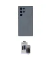 ieg™ Galaxy S24 Ultra Kılıf Ahenk Serisi - Siyah Vanessa Magic Hayalet Cam