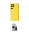 ieg™ Galaxy S24 Ultra Kılıf Ahenk Serisi - Siyah Vanessa Magic Hayalet Cam
