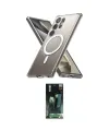 ieg™ Galaxy S24 Ultra Kılıf Ahenk Yansıma Prime - Siyah 360 Mat Full Body Arka Koruyucu