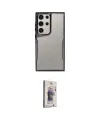 ieg™ Galaxy S24 Ultra Kılıf Akış Çizgi Koleksiyonu - Siyah Bilvis 3D Cam Ekran Koruyucu