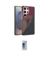 ieg™ Galaxy S24 Ultra Kılıf Doruk Serisi - Siyah Durable Full Glue Curved Hayalet Cam